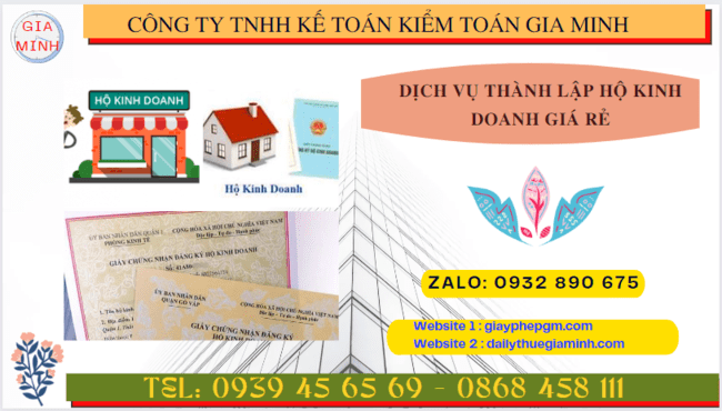 DỊCH VỤ THÀNH LẬP HỘ KINH DOANH GIÁ RẺ TẠI ĐIỆN BIÊN 6 Dịch vụ tư vấn thành lập hộ kinh doanh cá thể giá rẻ tại Điện Biên