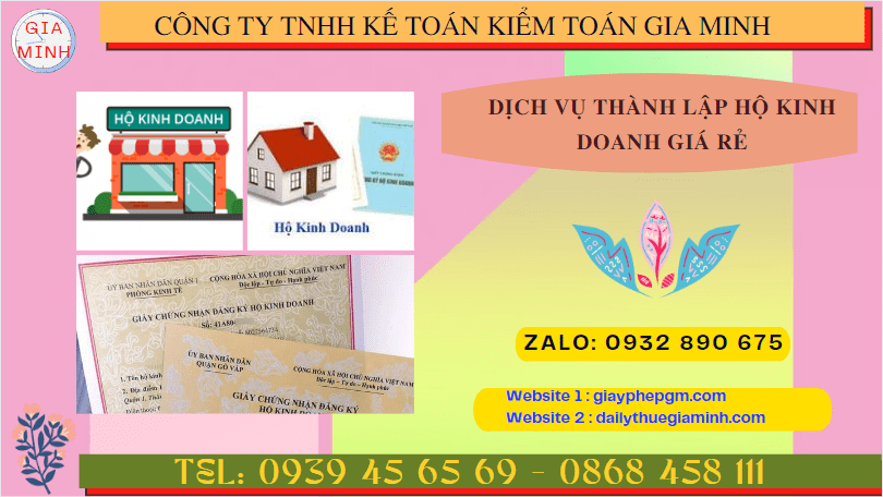 DỊCH VỤ THÀNH LẬP HỘ KINH DOANH GIÁ RẺ TẠI HÀ TĨNH 6 Dịch vụ tư vấn thành lập hộ kinh doanh cá thể giá rẻ tại Hà Tĩnh
