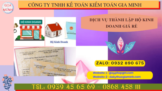 DỊCH VỤ THÀNH LẬP HỘ KINH DOANH GIÁ RẺ TẠI HUẾ 6 Dịch vụ tư vấn thành lập hộ kinh doanh cá thể giá rẻ tại Huế