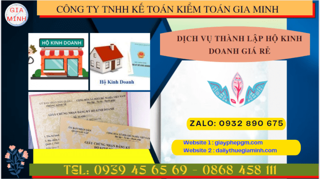 Dịch vụ thành lập hộ kinh doanh giá rẻ tại long an 6 Dịch vụ tư vấn thành lập hộ kinh doanh cá thể giá rẻ tại Long An