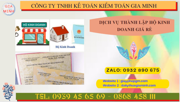DỊCH VỤ THÀNH LẬP HỘ KINH DOANH GIÁ RẺ TẠI NAM ĐỊNH 6 Dịch vụ tư vấn thành lập hộ kinh doanh cá thể giá rẻ tại Nam Định
