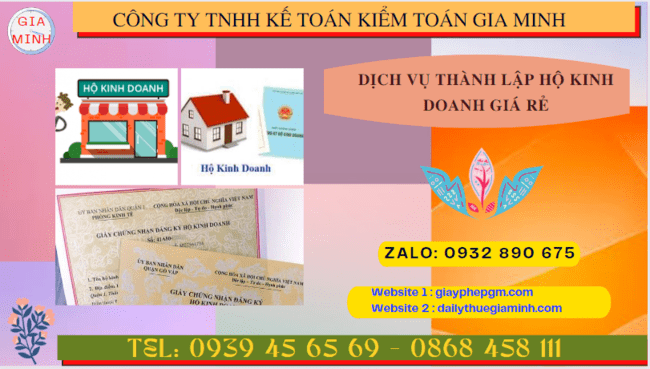 DỊCH VỤ THÀNH LẬP HỘ KINH DOANH GIÁ RẺ TẠI THÁI BÌNH 6 Dịch vụ tư vấn thành lập hộ kinh doanh cá thể giá rẻ tại Thái Bình