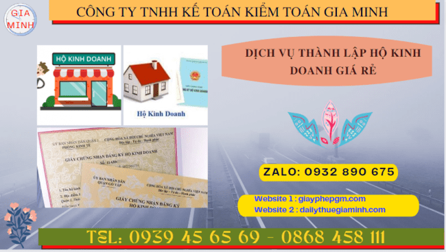 DỊCH VỤ THÀNH LẬP HỘ KINH DOANH GIÁ RẺ TẠI THANH HÓA 6 Dịch vụ tư vấn thành lập hộ kinh doanh cá thể giá rẻ tại Thanh Hóa