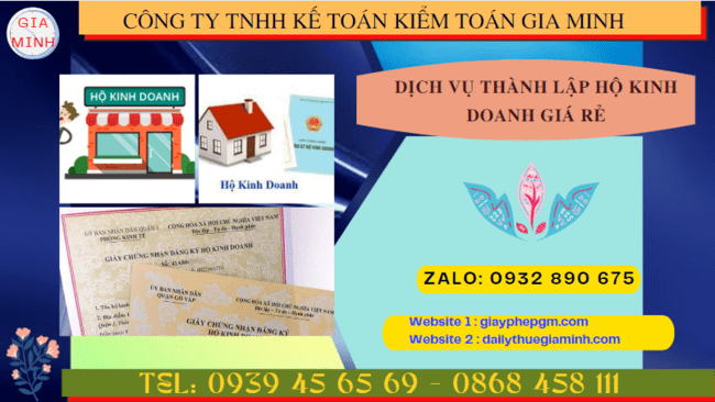 DỊCH VỤ THÀNH LẬP HỘ KINH DOANH GIÁ RẺ TẠI THỪA THIÊN HUẾ 6 Dịch vụ tư vấn thành lập hộ kinh doanh cá thể giá rẻ tại Thừa Thiên Huế