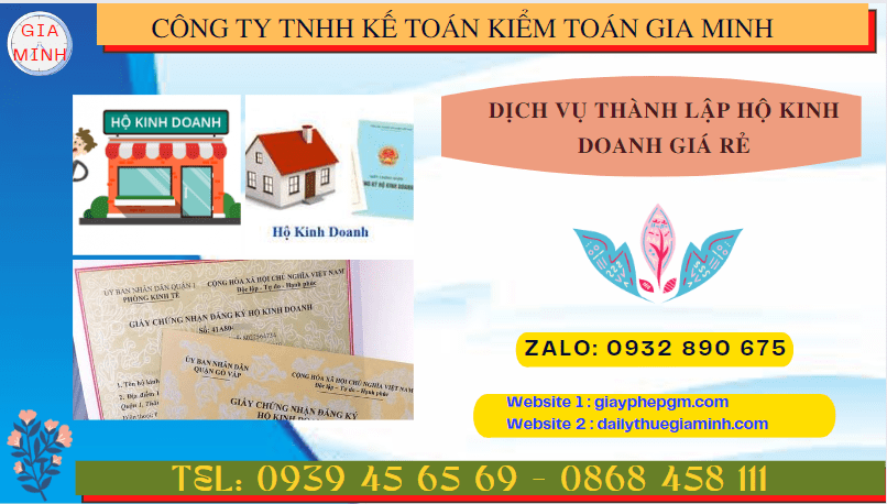 DỊCH VỤ THÀNH LẬP HỘ KINH DOANH GIÁ RẺ TẠI TP HƯNG YÊN 6 Dịch vụ tư vấn thành lập hộ kinh doanh cá thể giá rẻ tại TP Hưng Yên