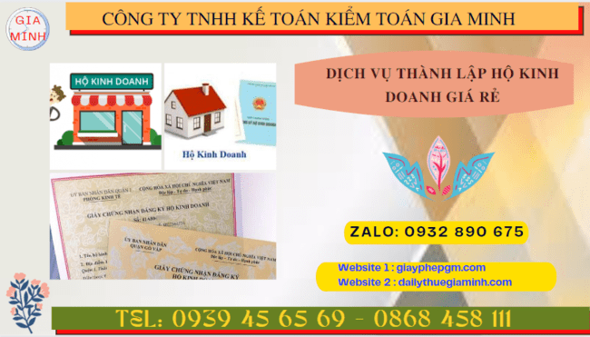 Dịch vụ thành lập hộ kinh doanh giá rẻ tại vũng tàu 6 Dịch vụ tư vấn thành lập hộ kinh doanh cá thể giá rẻ tại Vũng Tàu