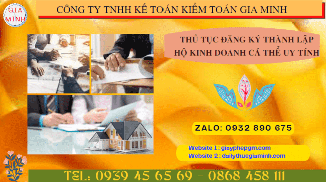 THỦ TỤC ĐĂNG KÝ THÀNH LẬP HỘ KINH DOANH CÁ THỂ TẠI ĐIỆN BIÊN UY TÍN 6 Dịch vụ tư vấn thành lập hộ kinh doanh cá thể tại Điện Biên
