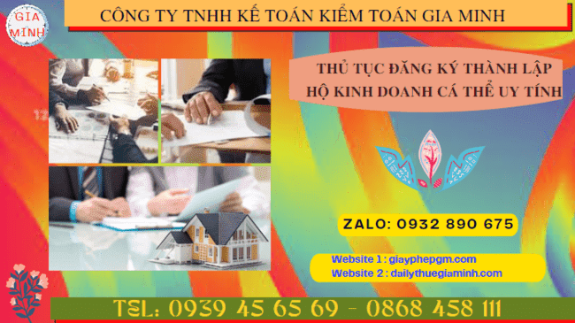 Thủ tục đăng ký thành lập hộ kinh doanh cá thể tại ninh bình uy tín 6 Dịch vụ tư vấn thành lập hộ kinh doanh cá thể tại Ninh Bình