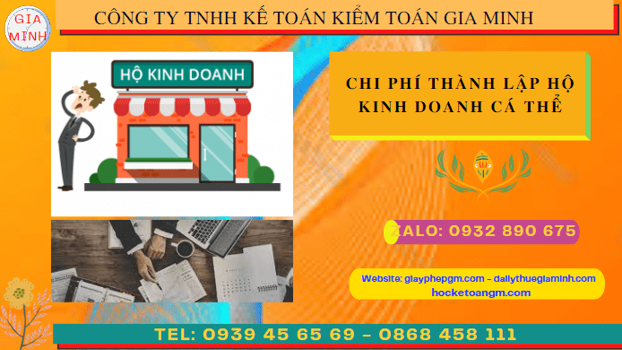 Chi phí thành lập hộ kinh doanh cá thể trọn gói tại Điện Biên 6 Hồ sơ để thành lập hộ kinh doanh tại Điện Biên