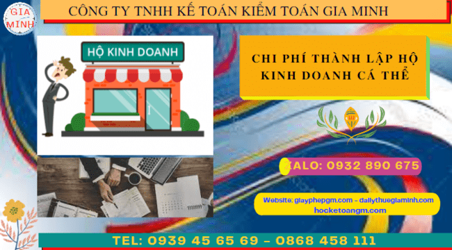 Chi phí thành lập hộ kinh doanh cá thể trọn gói tại TT Huế 6 Hồ sơ để thành lập hộ kinh doanh tại TT Huế