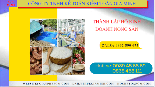 Hồ sơ thành lập hộ kinh doanh nông sản tại Bà Rịa Vũng Tàu