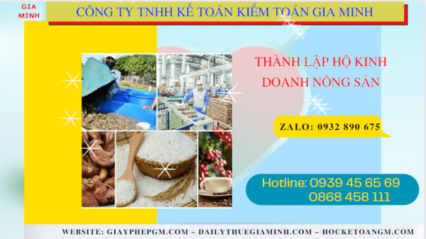Thành lập hộ kinh doanh nông sản tại bình phước 7 Hồ sơ thành lập hộ kinh doanh nông sản tại Bình Phước