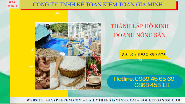Thành lập hộ kinh doanh nông sản tại Cà Mau 7 Hồ sơ thành lập hộ kinh doanh nông sản tại Cà Mau
