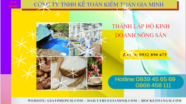 Thành lập hộ kinh doanh nông sản tại đắk lắk 7 Hồ sơ thành lập hộ kinh doanh nông sản tại Đắk Lắk