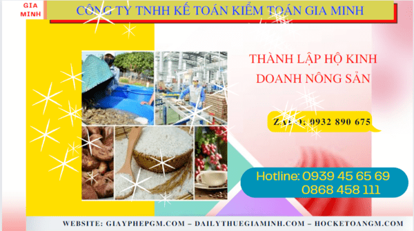 Thành lập hộ kinh doanh nông sản tại Khánh Hoà 7 Hồ sơ thành lập hộ kinh doanh nông sản tại Khánh Hòa