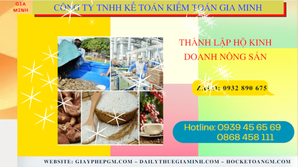 Thành lập hộ kinh doanh nông sản tại Ninh Thuận 7 Hồ sơ thành lập hộ kinh doanh nông sản tại Ninh Thuận