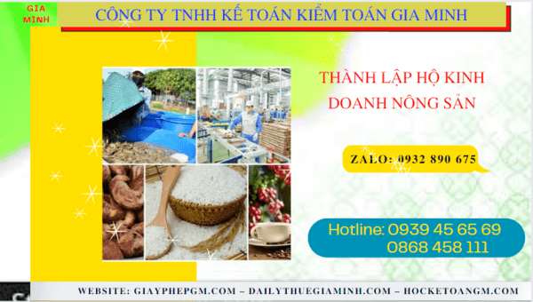 Thành lập hộ kinh doanh nông sản tại Quảng Nam 7 Hồ sơ thành lập hộ kinh doanh nông sản tại Quảng Nam