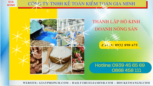 Hồ sơ thành lập hộ kinh doanh nông sản tại Thành Phố Cần Thơ