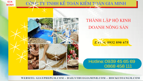 Hồ sơ thành lập hộ kinh doanh nông sản tại Thành Phố Hà Nội