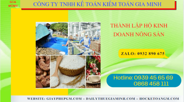 Hồ sơ thành lập hộ kinh doanh nông sản tại Thành Phố Hồ Chí Minh