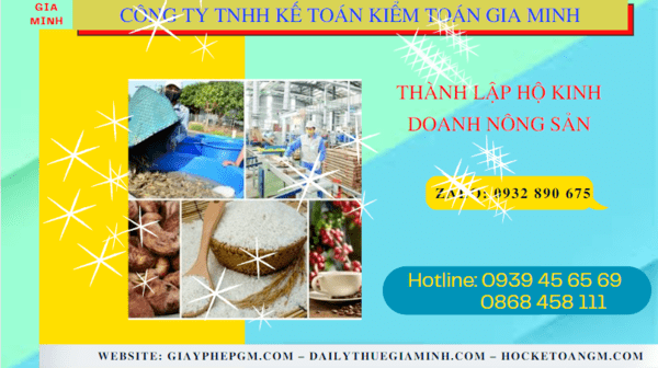 Thành lập hộ kinh doanh nông sản tại tiền giang 7 Hồ sơ thành lập hộ kinh doanh nông sản tại Tiền Giang