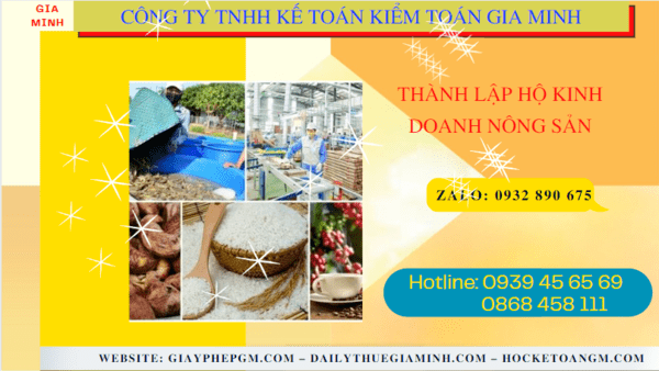 Thành lập hộ kinh doanh nông sản tại trà vinh 7 Hồ sơ thành lập hộ kinh doanh nông sản tại Trà Vinh