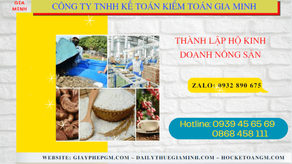Thành lập hộ kinh doanh nông sản tại vĩnh long 7 Hồ sơ thành lập hộ kinh doanh nông sản tại Vĩnh Long