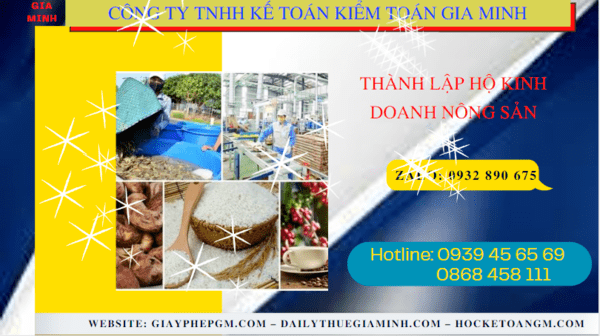 Thành lập hộ kinh doanh nông sản tại vũng tàu 7 Hồ sơ thành lập hộ kinh doanh nông sản tại Vũng Tàu