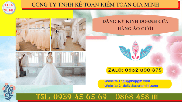 Mở Cửa Hàng Áo Cưới Tại Bạc Liêu: Thủ Tục Đăng Ký Kinh Doanh Và Chiến Lược Thành Công 4 Đăng ký kinh doanh mở cửa hàng áo cưới tại Bạc Liêu