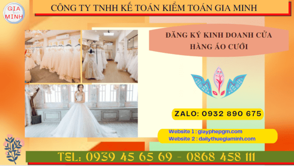 Đăng ký kinh doanh cữa hàng kinh doanh áo cưới tại Bến Tre 4 Kinh nghiệm mở cửa hàng kinh doanh áo cưới năm 2024 ở Bến Tre