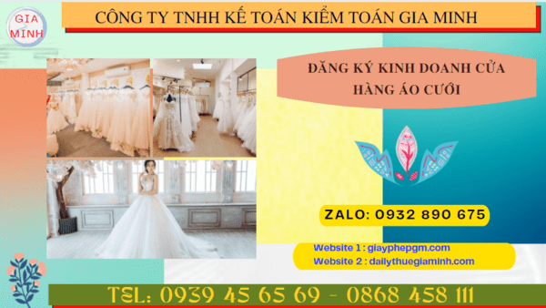 Dịch vụ đăng ký kinh doanh cửa hàng áo cưới tại Huế 4 Kinh nghiệm mở cửa hàng kinh doanh áo cưới năm 2022 ở Huế