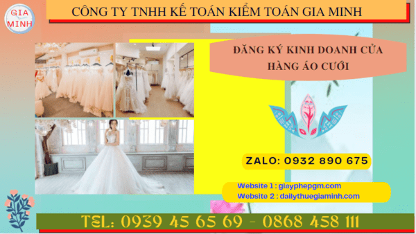 Đăng ký kinh doanh cửa hàng áo cưới tại Quảng Ngãi 4 Kinh nghiệm mở cửa hàng kinh doanh áo cưới năm 2022 ở Quảng Ngãi