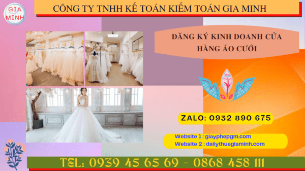 Đăng ký kinh doanh cửa hàng áo cưới tại thái bình 4 Kinh nghiệm mở cửa hàng kinh doanh áo cưới năm 2024 ở Thái Bình