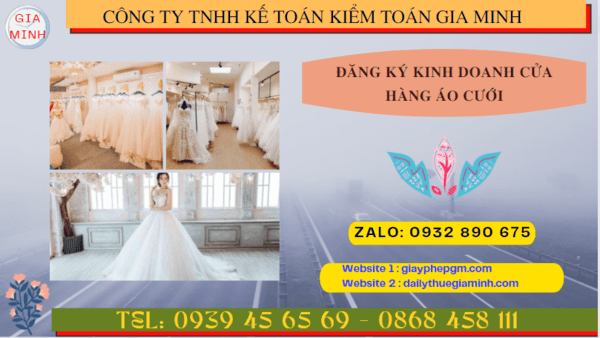 Đăng ký kinh doanh cửa hàng áo cưới tại Trà Vinh 4 Kinh nghiệm mở cửa hàng kinh doanh áo cưới năm 2024 ở Trà Vinh