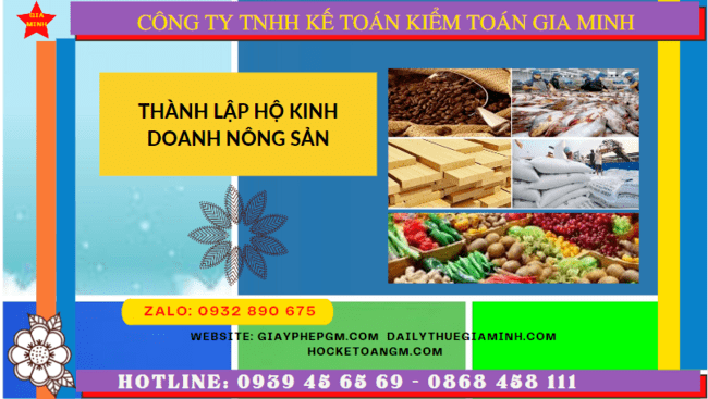 Thành lập hộ kinh doanh nông sản tại Cà Mau 12 Quy trình thành lập hộ kinh doanh nông sản tại Cà Mau