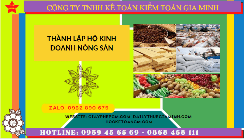 Thành lập hộ kinh doanh nông sản tại Hà Tĩnh 12 Quy trình thành lập hộ kinh doanh nông sản tại Hà Tĩnh