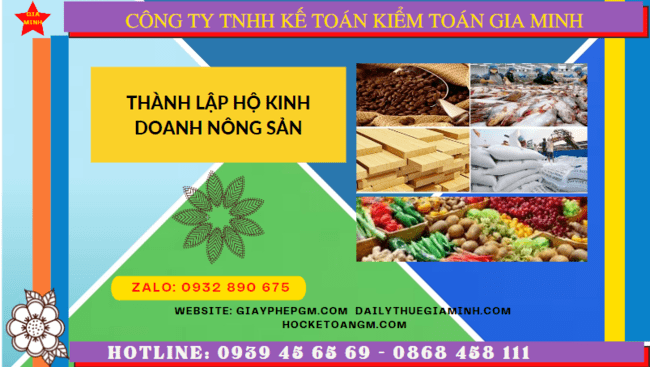 Thành lập hộ kinh doanh nông sản tại long an 12 Quy trình thành lập hộ kinh doanh nông sản tại Long An