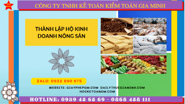 Thành lập hộ kinh doanh nông sản tại Ninh Thuận 12 Quy trình thành lập hộ kinh doanh nông sản tại Ninh Thuận