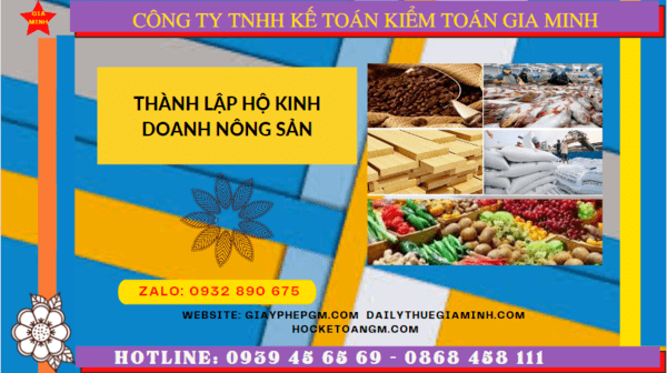 Thành lập hộ kinh doanh nông sản tại tây ninh 12 Quy trình thành lập hộ kinh doanh nông sản tại Tây Ninh