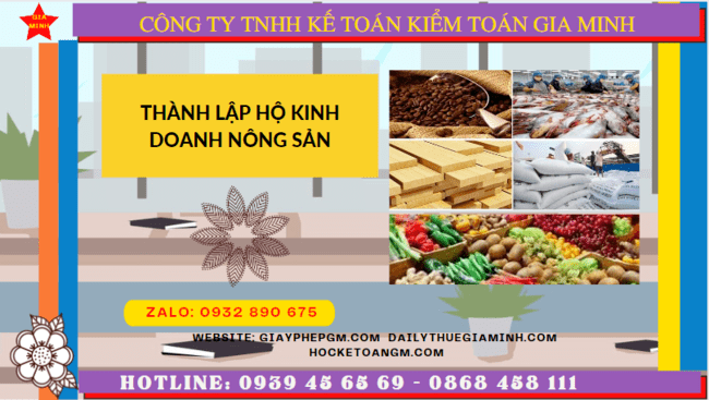Thành lập hộ kinh doanh nông sản tại Thanh Hóa 6 Quy trình thành lập hộ kinh doanh nông sản tại Thanh Hóa