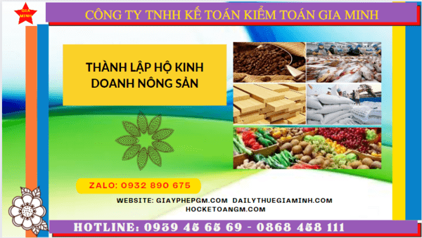 Quy trình thành lập hộ kinh doanh nông sản tại Quận Ninh Kiều