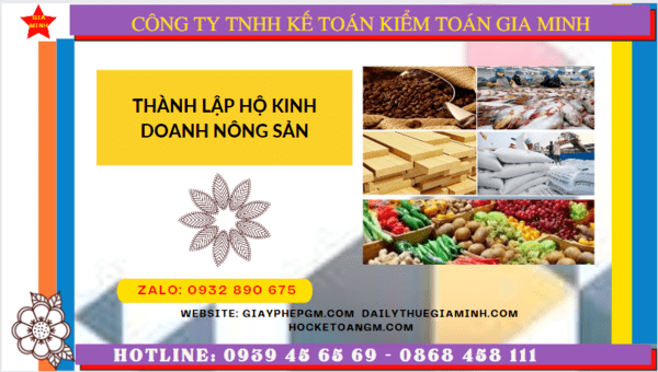Quy trình thành lập hộ kinh doanh nông sản tại Thành phố Phủ Lý