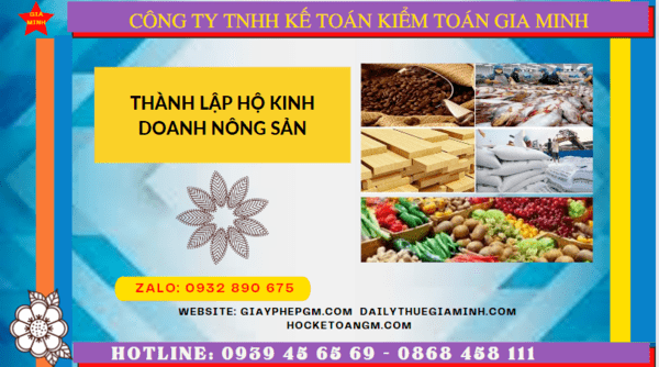 THÀNH LẬP HỘ KINH DOANH NÔNG SẢN TẠI TP HẢI PHÒNG 12 Quy trình thành lập hộ kinh doanh nông sản tại TP Hải Phòng