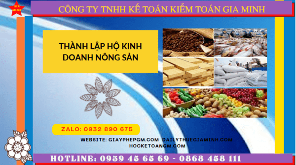 Quy trình thành lập hộ kinh doanh nông sản tại TP Hồ Chí Minh