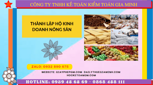 Thành lập hộ kinh doanh nông sản tại vĩnh long 12 Quy trình thành lập hộ kinh doanh nông sản tại Vĩnh Long