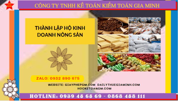 Thành lập hộ kinh doanh nông sản tại vũng tàu 12 Quy trình thành lập hộ kinh doanh nông sản tại Vũng Tàu