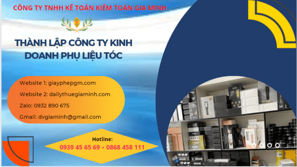 Thành lập công ty kinh doanh phụ liệu tóc tại Nha Trang 4 Thành lập doanh nghiệp kinh doanh phụ liệu tóc tại Nha Trang