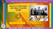 Dịch vụ tư vấn thành lập công ty chuyên nghiệp tại Phú Yên