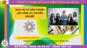 Dịch vụ tư vấn thành lập công ty chuyên nghiệp tại Thành Phố Hồ Chí Minh