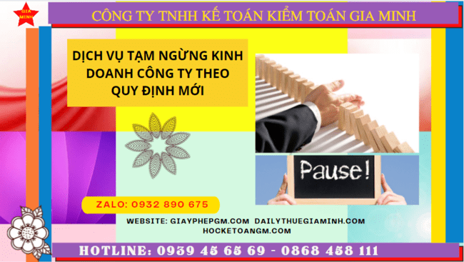 Thủ tục tạm ngừng kinh doanh công ty tại Cao Bằng
